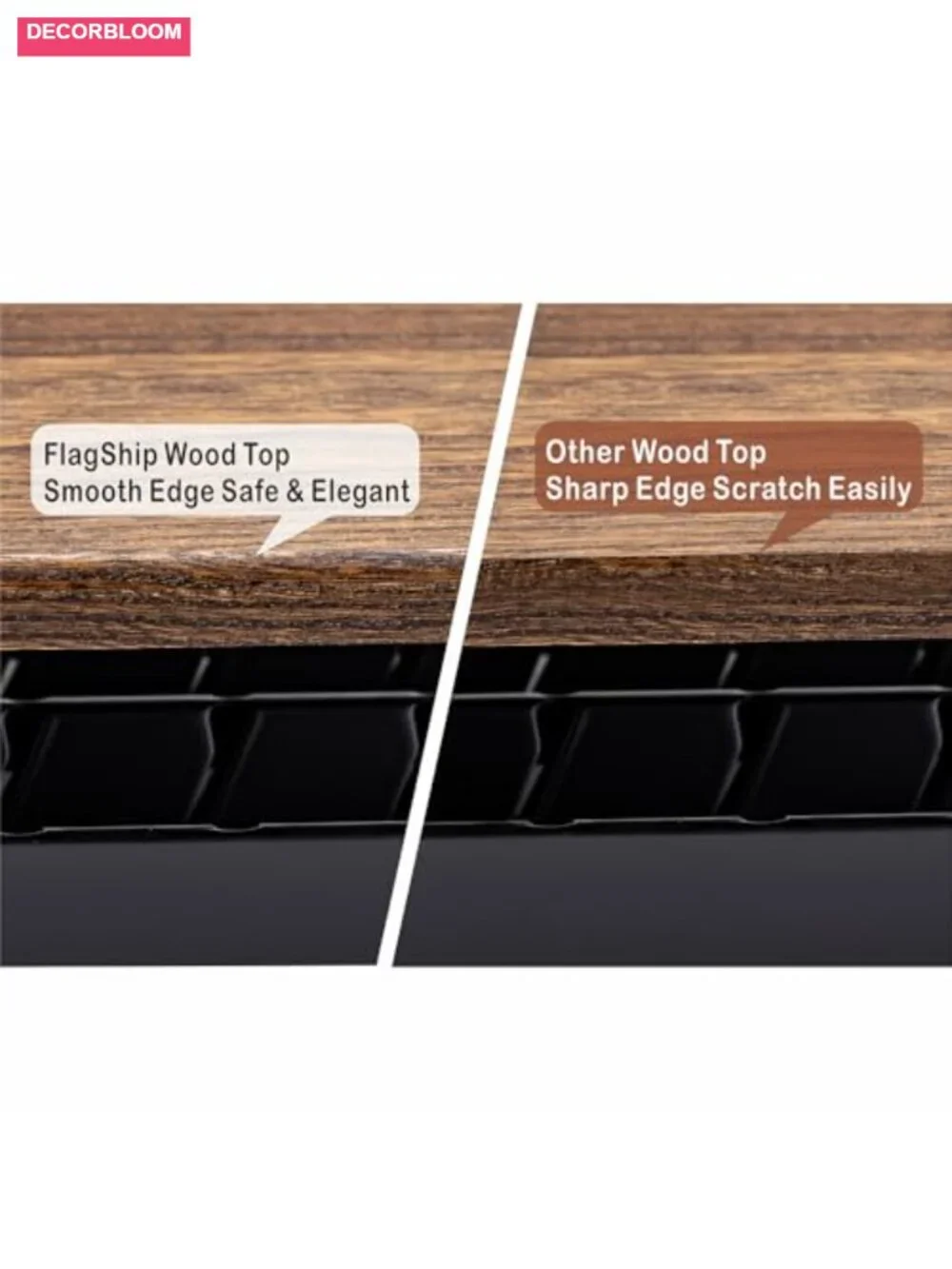 Coffee Pod Drawer Organizer - Holds 40 Pods, Wood Top with Iron Frame